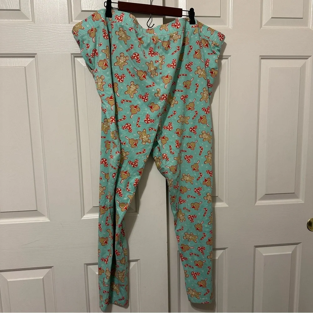 Disney Holiday Treats Pajama Bottoms Women’s 3X Mickey Mouse Christmas Lounge PJ - Picture 4 of 5